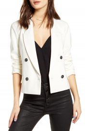 BLANKNYC Crop Ponte Blazer   Nordstrom at Nordstrom